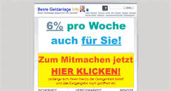 Desktop Screenshot of bestegeldanlage.info