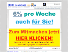 Tablet Screenshot of bestegeldanlage.info